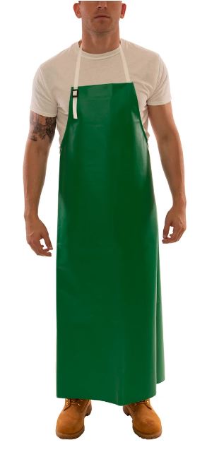 Safetyflex® Green Flame Resistant Specialty PVC on Polyester</br>Apron - Spill Control
